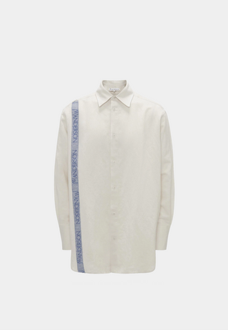 Jw Anderson Tea Towel Oversized Shirt Off White