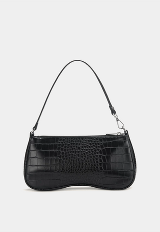 Jw Pei Eva Shoulder Bag - Black Croc Black Croc