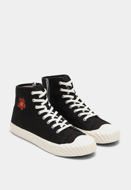 KENZO High Top Sneaker Sport Shoes Plastic/Textile - Black