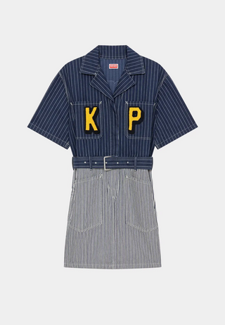 Kenzo Denim Shirting Dress - Rinse Blue Denim