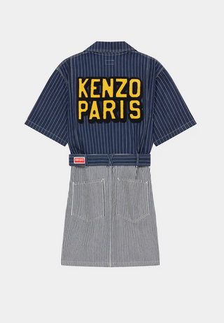 Kenzo Denim Shirting Dress - Rinse Blue Denim