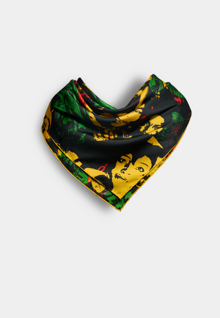 Ashluxe Fela's Culture Mosaic Scarves - Yellow Black