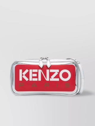 Kenzo 2 Way Crossbody Bag Silver