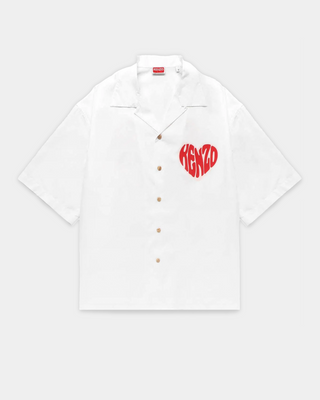 Kenzo Hearts Hwaiian Shirt 01 White