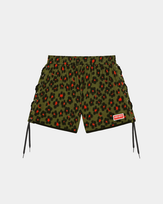 Kenzo Hana Leopard Shorts Lace Khaki