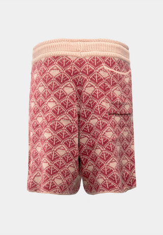 Ashluxe  Monogram Knitted Short Pink