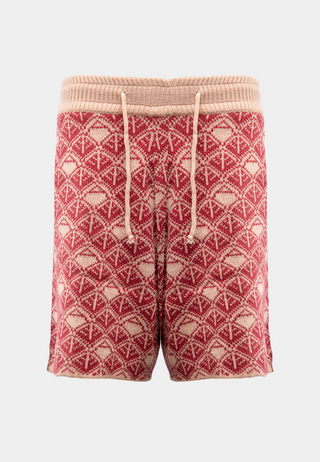 Ashluxe  Monogram Knitted Short Pink