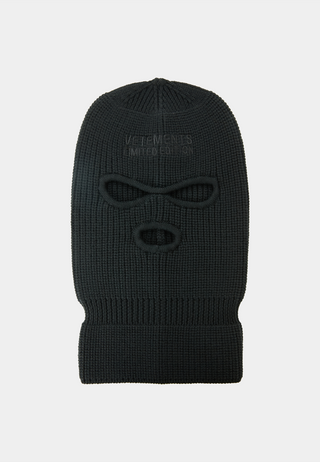 Vetements Logo Balaclava Black