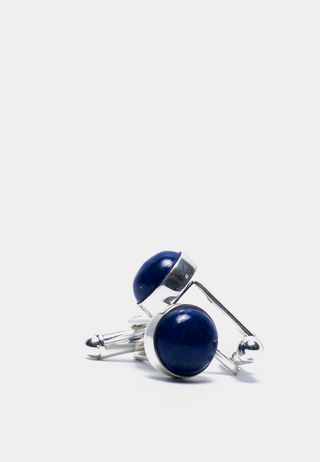 Kiara Lapis Lazuli Stone Cuff Links Slver Blue