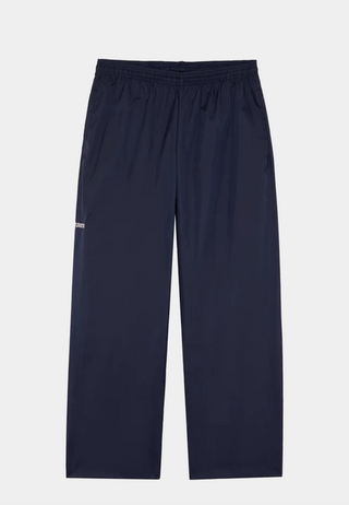 Robyn Lynch Lined drawstring rain trousers with logo Navy