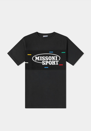 Missoni Milano Embroidery Logo T-Shirt - Black