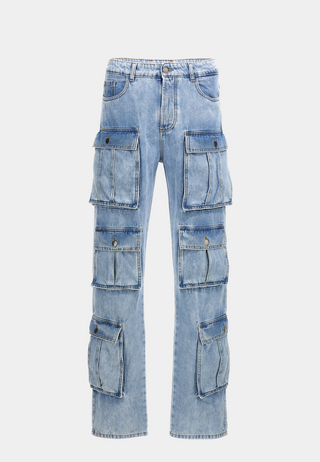 Msftrep Trippy Summer Cargo Denim Stone Blue