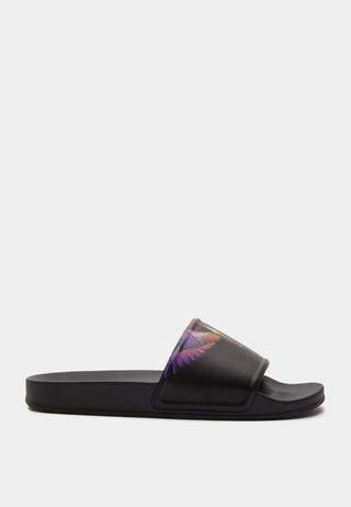 Marcelo Burlon Icon Wings Sliders Black - Multicolor