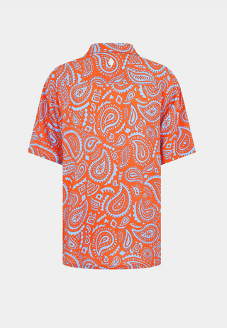 Marcelo Burlon Paisley Hawaii S/S Shirt - Red