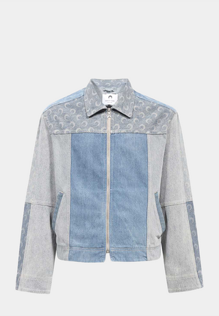 Marine Serre Regenerated Denim Jacket Blue