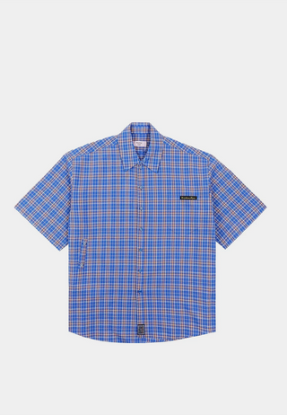 Martine Rose S/S Wrap Shirt Bluchk/ Blue