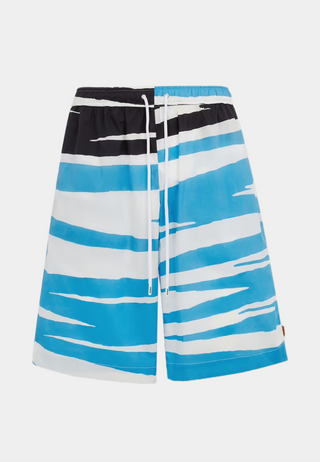 Missoni Milano Bowling Shorts Blue White