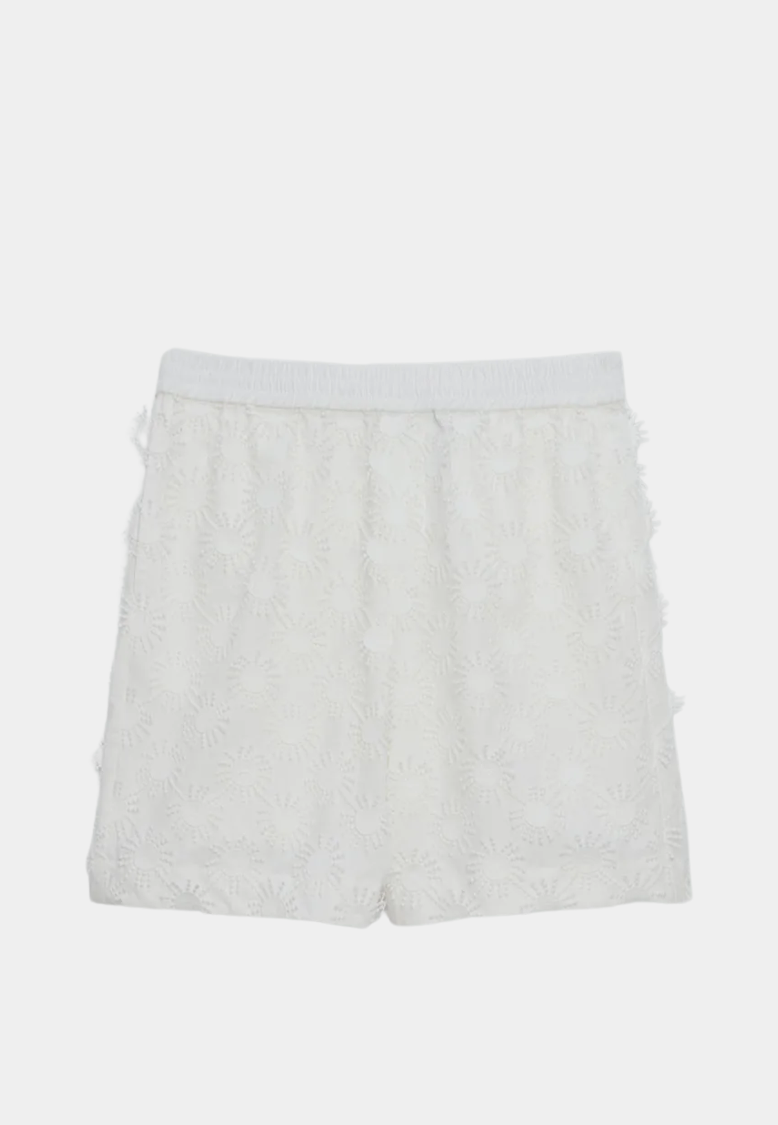 ショーツ MSGM SHORTS WITH ELASTIC MSGM Bermuda Poplin Shorts With Embroidery White