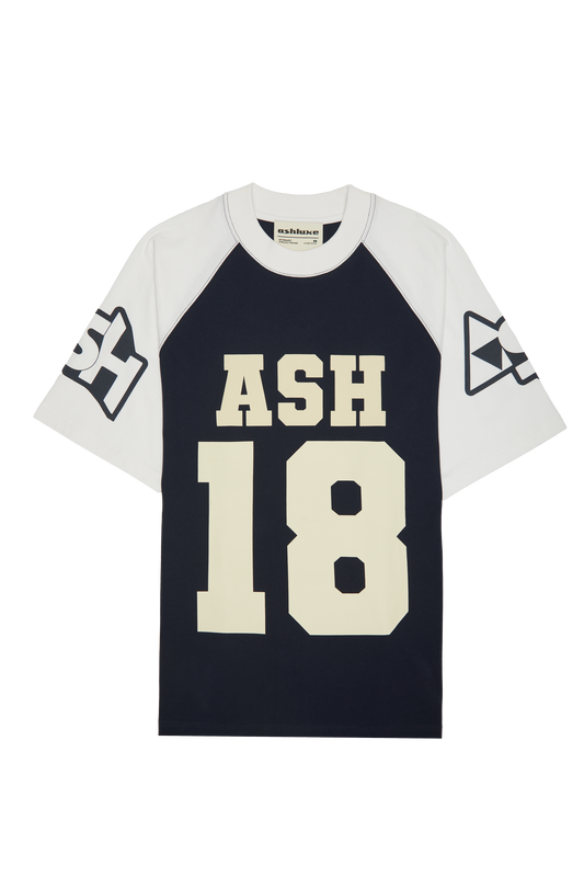 ASHLUXE Contrast Sport Jersey - Black/White – ASHLUXURY