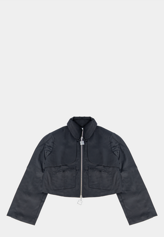 Pieces Unique Student Crop Jacket Black