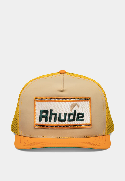 RHUDE Cheval Hat - Orange/Tan