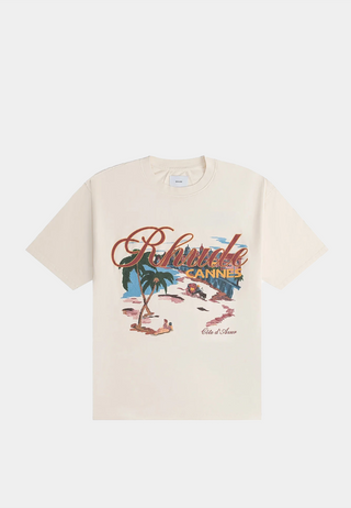 Rhude Cannes Beach Tee Vtg White