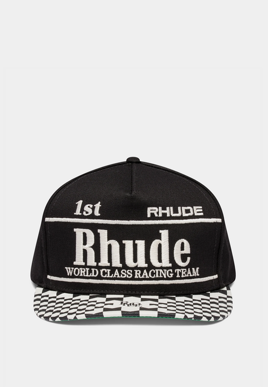 RHUDE Finishline Hat - Black/White