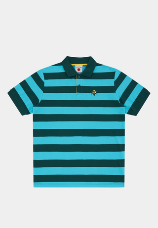 Bbc Stripe Piquet Polo Blue Stripe