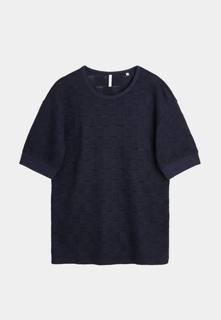 Sunflower Gym Tee Jacquard Navy