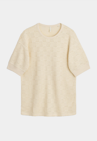 Sunflower Gym Tee Jacquard Vanilla