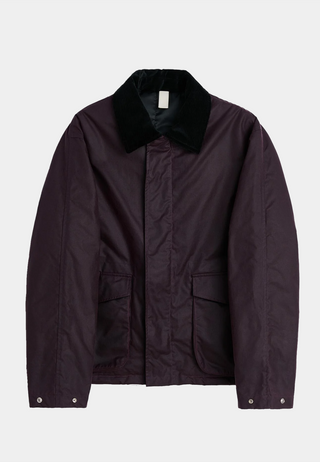 Sunflower Waxed Short Jacket Burgundy