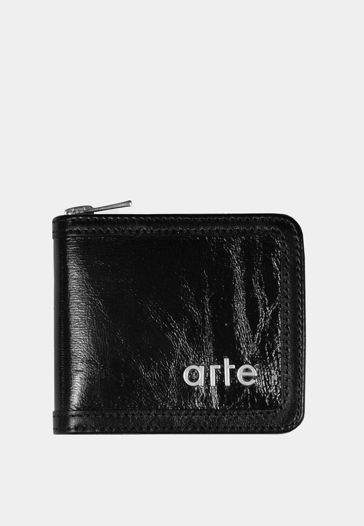 Arte Shiny Wallet Black