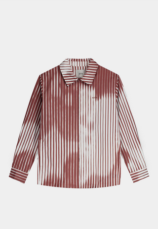 Arte Striped Shirt Orange/White