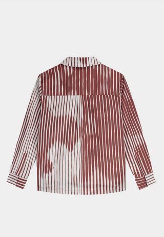 Arte Striped Shirt Orange/White