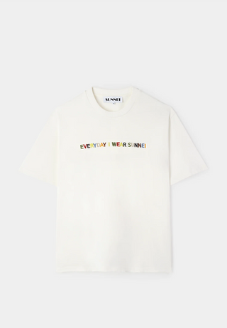 Sunnei Classic T-Shirt Eiws Off White Ppt