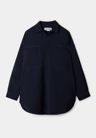 Sunnei Mega Over Shirt 0097 Dark Blue