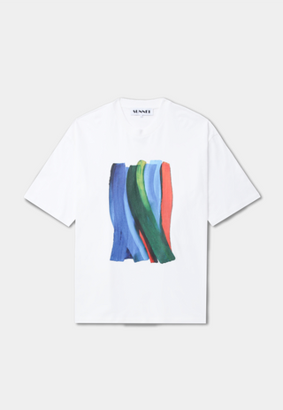 Sunnei Over T-Shirt Brush Print