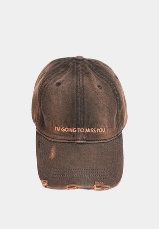 Wood Wood Jonathon Distressed Cap 7078 Burnt - Orange Wash