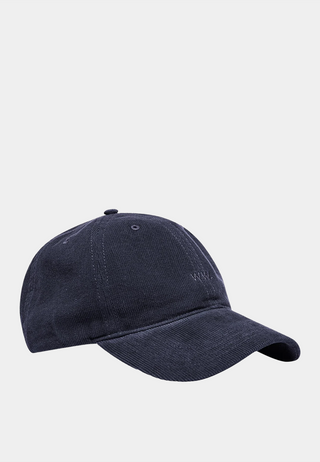 Wood Wood Low profile corduroy cap - Navy