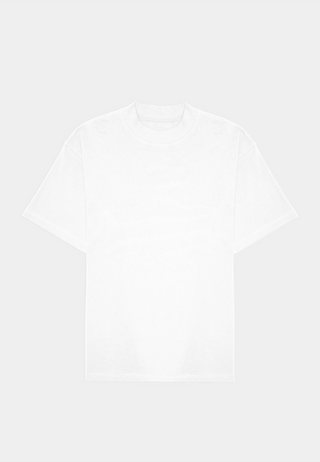 ASHLUXE Logo Blank High neck T-shirt White