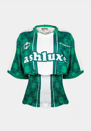 Ashluxe Pixel Ruched Female Jersey Green