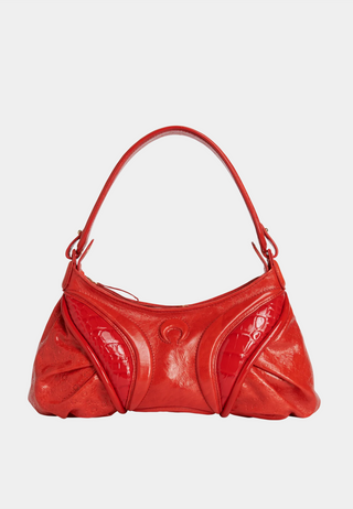 Marine Serre Embossed Leather Stardust 1464-Rd10 Red