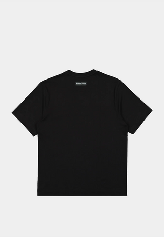 Marine Serre Organic Cotton Jersey Plain T-Shirt 1454-Bk99 Black