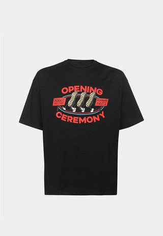 Opening Ceremony Oc Peanuts Reg T-Shirt Black Red Black Red