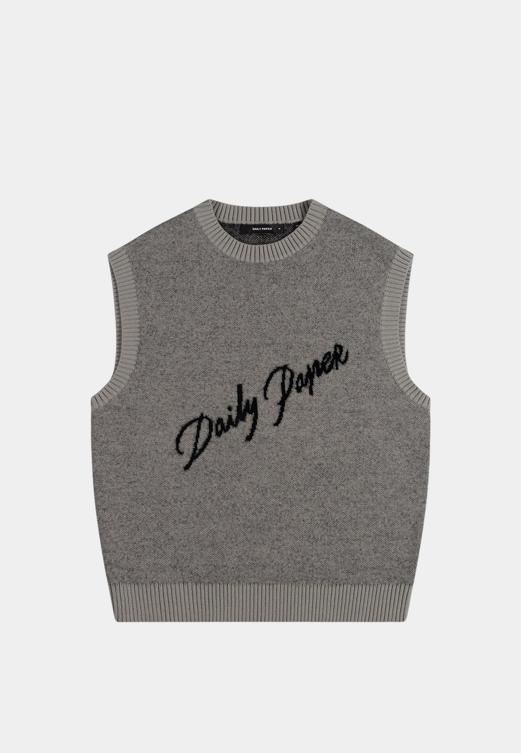 Daily Paper Script Logo Knit Vest Desert Sage – ASHLUXURY