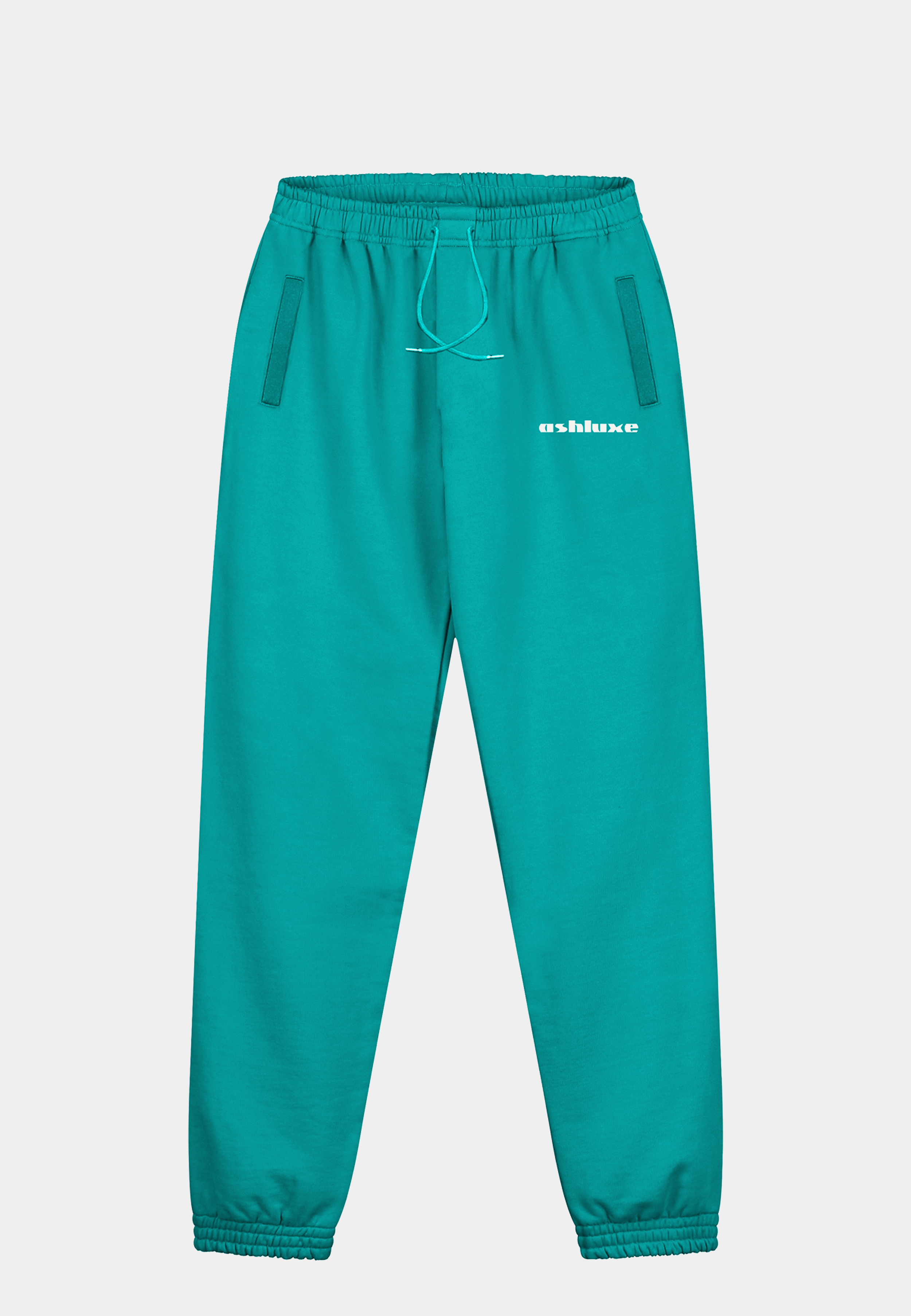 Teal sweatpants top