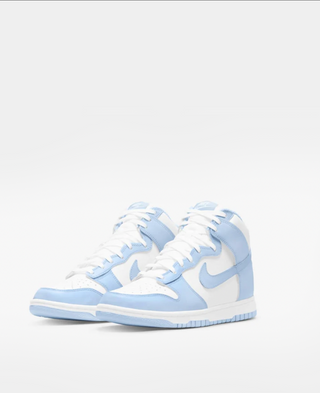 Nike Dunk High Aluminium White/Light Blue