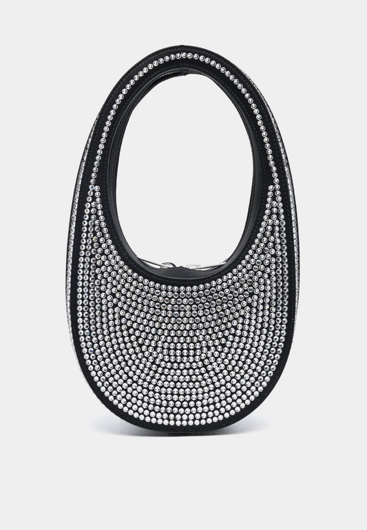 COPERNI Crystalembellished Mini Swipe Bag - Black