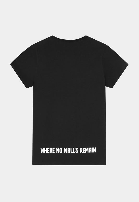 Qasimi Habiza Single Jersey Regular Fit T-Shirt ''Some Day We Shall Return'' Black
