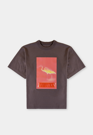 Heron Censored Ss Tee Grey Pink